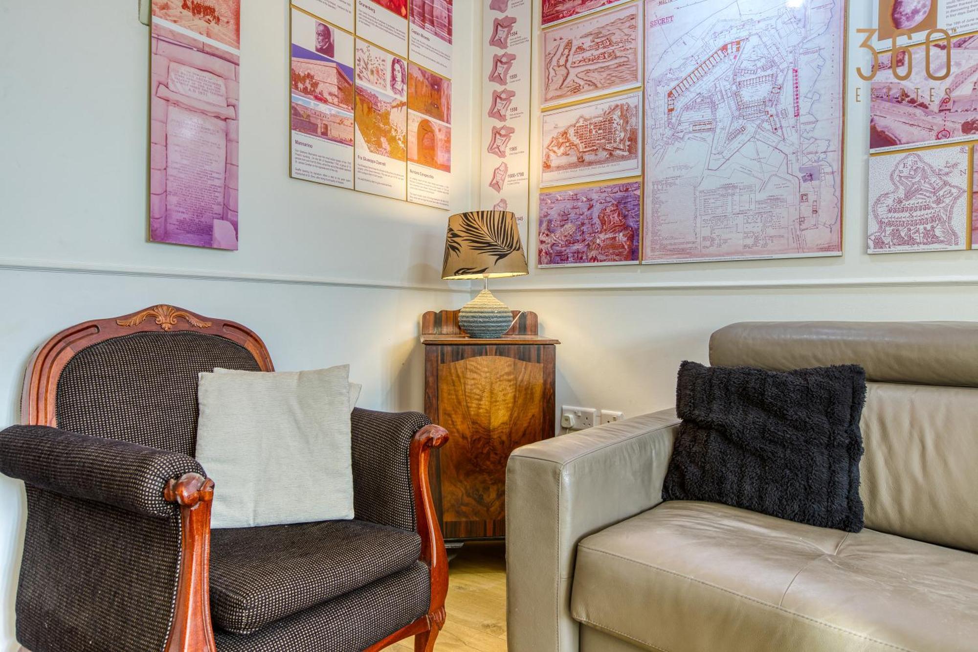 Comfortable 1Br Home With Maltese Balcony In Valletta By 360 Estates Exteriör bild